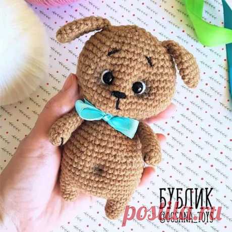 Щенок Бублик крючком. Амигуруми схемы и описания. Автор: @ocsana_toys | IRINELY.ART