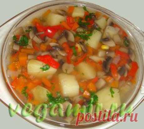 Грибной суп | Вегетарианские рецепты