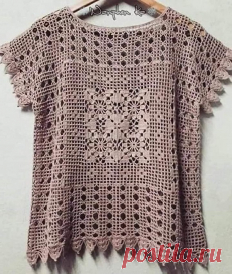 Ажурная кофта крючком