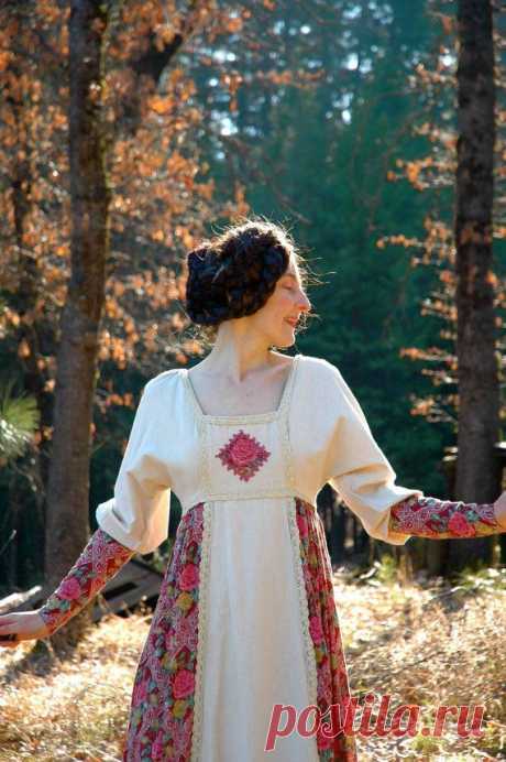 Black Label Gunne Sax Dress... 1960s Vintage Gunne Sax Maxidress... WLD ROSES…