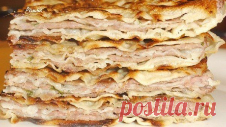 Китайская лепешка с мясом
