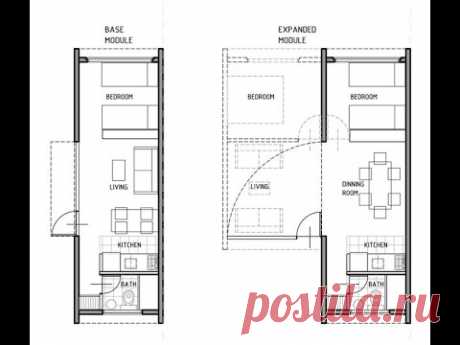 Shipping Container House Technical Plans - Download | Cargo Home DWG PDF Plans Designs
