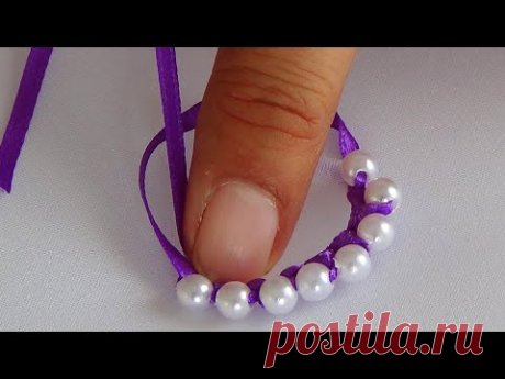 Hand Embroidery: Ribbon Flower Embroidery