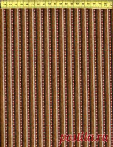 Узкие полоски на коричневом N760-004 - Гражданская война &lt;- NEWCASTLE FABRICS &lt;- Ткани - Каталог | StitchCraft