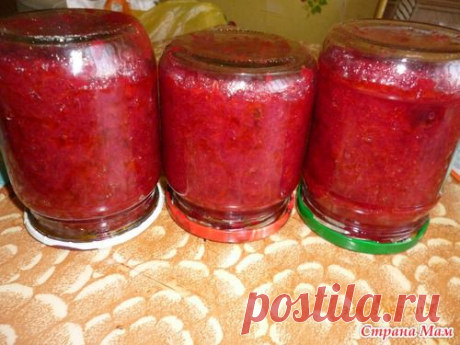 Свекольная икра - Домашнее консервирование и заготовки - Страна Мам