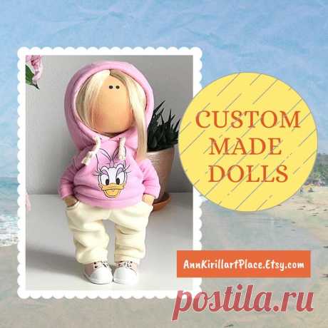 Baby Doll for Girls Textile Art Doll Portrait Custom Doll | Etsy