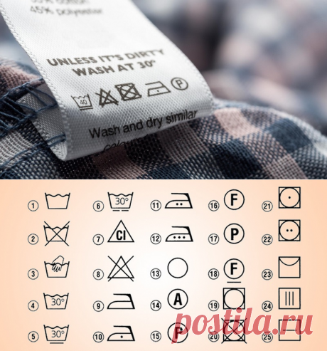 Стирай правильно: расшифровка значков на ярлыках одежды. Больше никаких испорченных вещей!