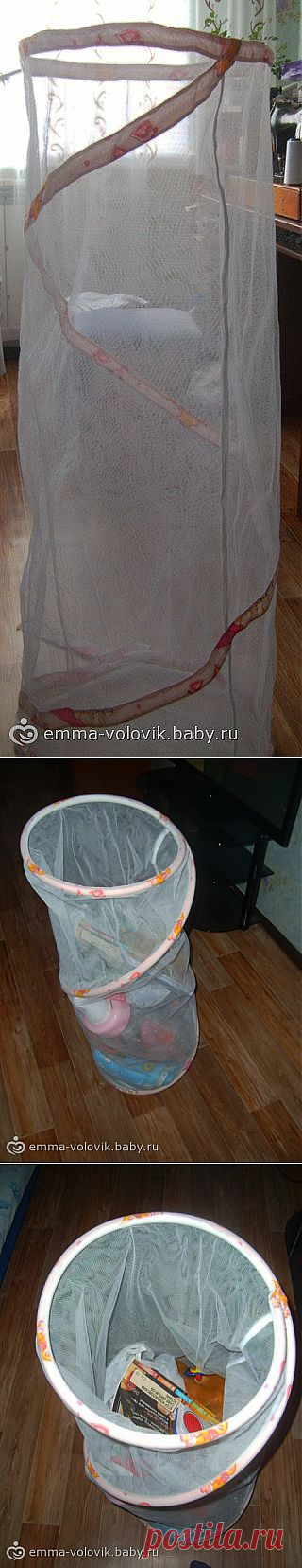 Корзина для игрушек типа ИКЕА, своими руками)))МК+много фото / хранитель для игрушек икеа