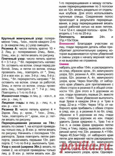 Туника с короткими рукавами вязаная спицами 15 |ЧУДО-КЛУБОК.РУ