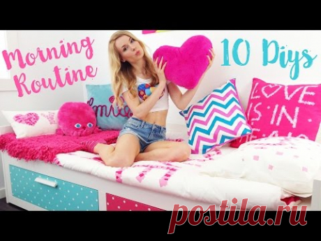 Morning Routine (10 DIY Ideas, Makeup, Healthy Recipes) - YouTube