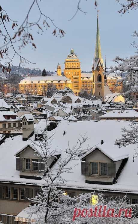 Zürich im Winter | Hitoshi Satoh приколол(а) это к доске Beautiful Switzerland