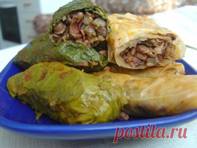 Пасуц Толма с бобовыми (Армянское постное блюдо!) : Вегетарианская и постная кухня