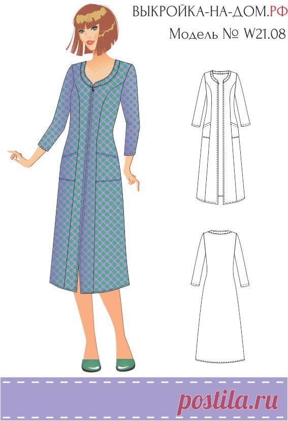 Выкройка женского халата на молнии. Выкройки домашних халатов. Моделирование домашнего халата. Лекало халата. Моделирование халата на основе