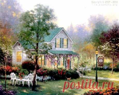 живопись Thomas Kinkade - 69 фото. Фотографии Валентин Иванов.