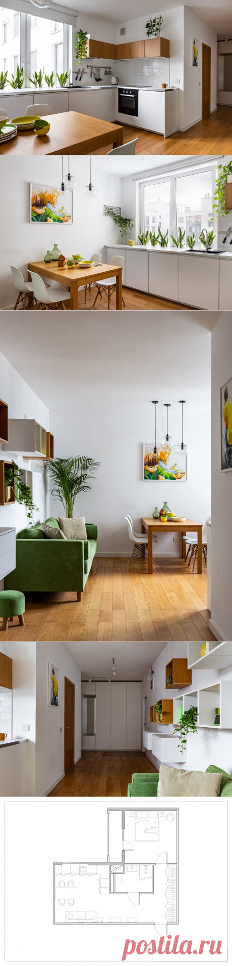 Проект недели: Солнечная кухня-гостиная для экспата | Houzz Россия