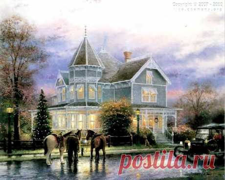 живопись Thomas Kinkade - 69 фото. Фотографии Валентин Иванов.