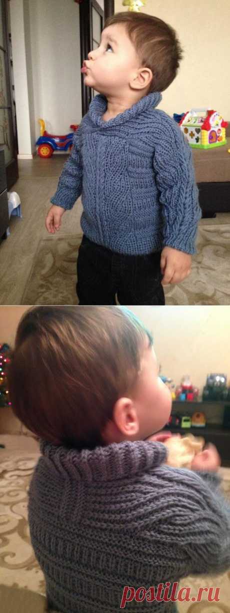 Детский свитер. Схема и выкройка.