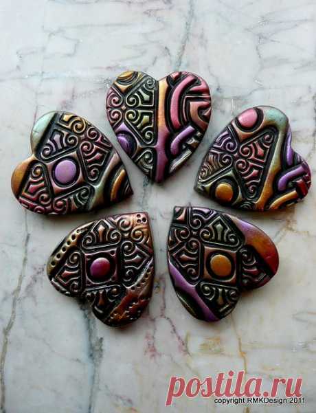 (11) Bronze Age Hearts | Flickr - Photo Sharing! | Fimo
