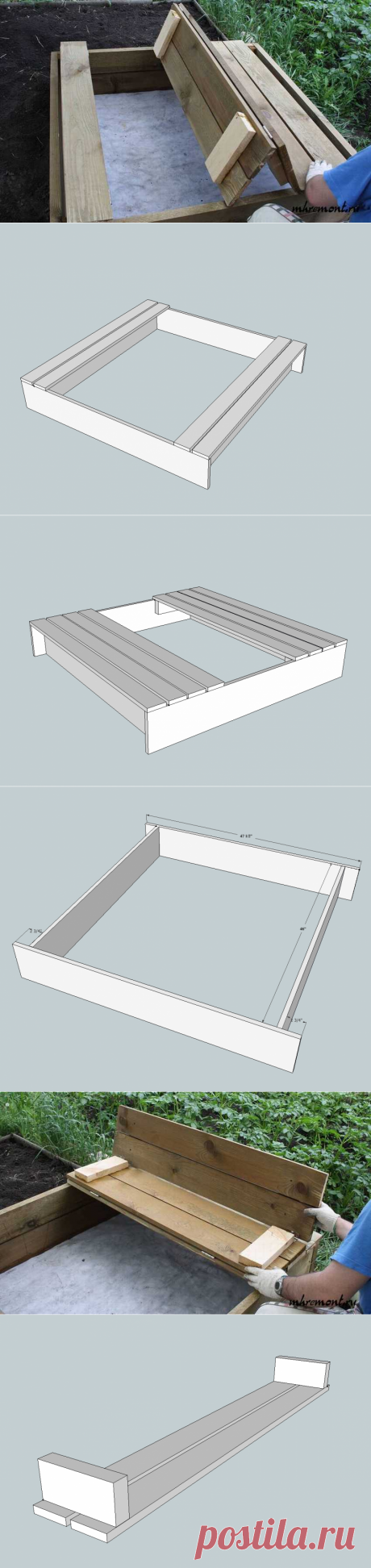 Изготовление песочницы с пошаговым фото