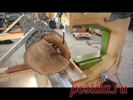 Bandsaw-on-a-dolly sawmill