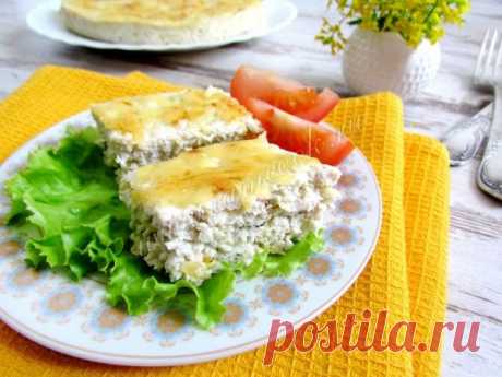 замечательная запеканка из кабачков с курицей.