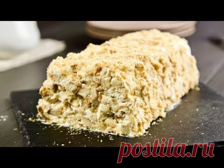 Торт из 3 ингредиентов лучше Наполеона БЕЗ ВЫПЕЧКИ! Просто и очень вкусно!!!