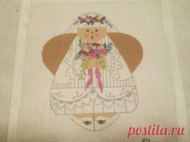 Wedding Angel-Igc-Needlepoint Canvas • $9.39 WEDDING ANGEL-IGC-NEEDLEPOINT CANVAS - $9.39. Wedding Angel needlepoint canvas by IGC. 18 mesh. Image size 4 1/2