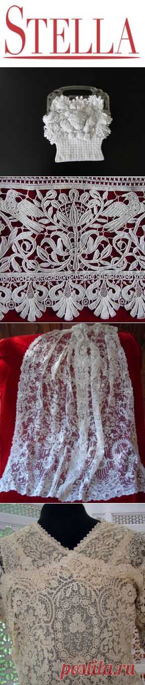 Buyer & Seller of Antique Lace, Fine Linens, Vintage Clothing, Haute Couture, Textiles, Fans: Archive