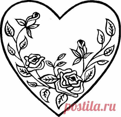 Сердца. Трафареты.