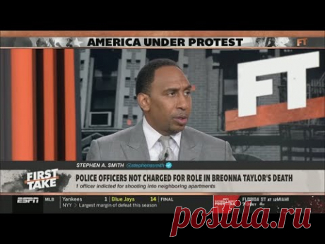 Stephen A. reacts to No police officers charged directly for role in Breonna Taylor's death