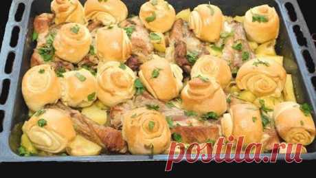 Штрудели в духовке с мясом и картошкой,все в восторге!!!