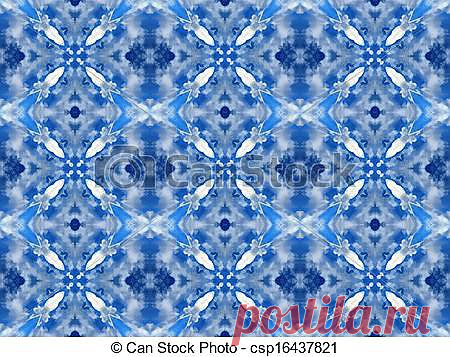 Clip Art of Blue seamless pattern - Digtal computer graphic - seamless... csp16437821 -  Search Clipart, Illustration, Drawings, and EPS Vector Graphics Images