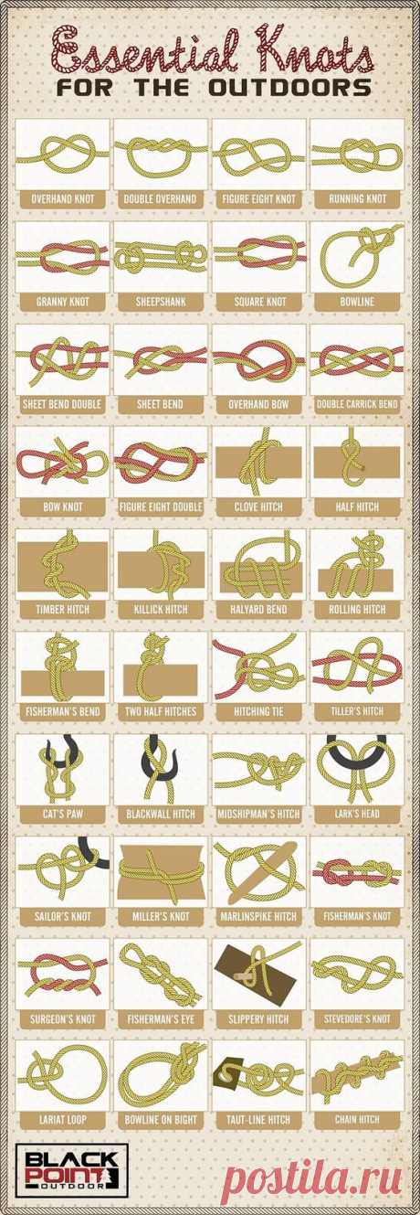 These knots, all 40 of them, will add a lot to your knowledge rank. All outdoorsmen should know these. | Travel