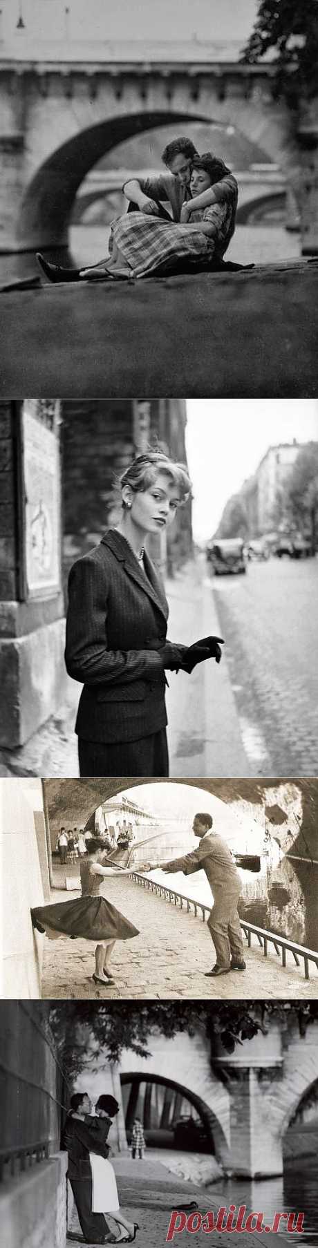 Париж 50-ых. Ретроцикл венгерского фотографа Paul Almasy.