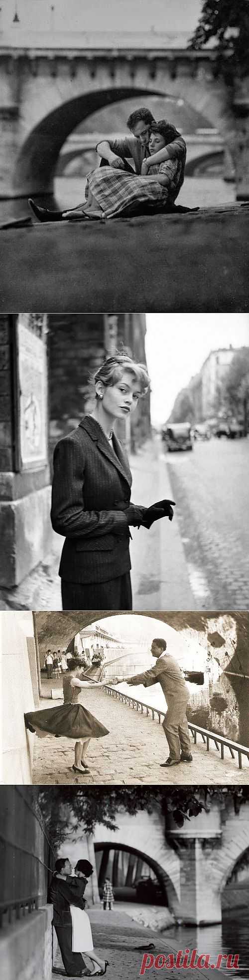 Париж 50-ых. Ретроцикл венгерского фотографа Paul Almasy.