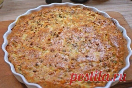 Делала с рисом, грибами, луком, овощами… Ингредиенты: 2 стакана муки 2 стакана сметаны 4 яйца 4-6 ст. ложки майонеза 4 ч.л. разрыхлителя соль, специи Приготовление: Все перемешиваем, выливаем...