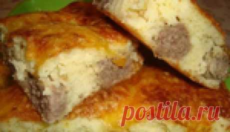Быстрый заливной пирог с мясными фрикадельками. Что может быть проще?