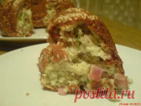 КЕКС ЗАКУСОЧНЫЙ С ВЕТЧИНОЙ И СЫРОМ. Рецепт c фото, мы подскажем, как приготовить!