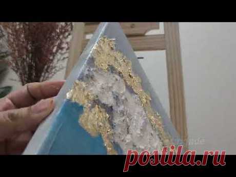 Low cost Home made texture paste beautiful art for everyone,texture abstract art,gold leaf ,canvas