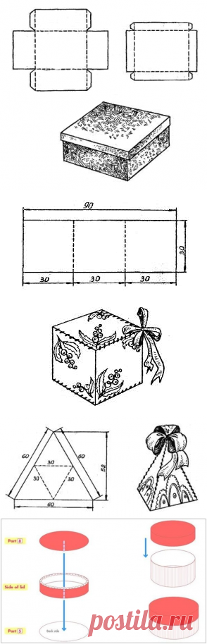 Как сделать коробочку из картона: схема и шаблон как сделать своими руками
