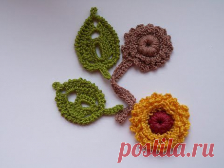 Ирладское кружево. Сердцевина Цветка или Цветок  Irish lace