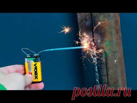 Идея сварки без рук/An idea of welding without using your hands