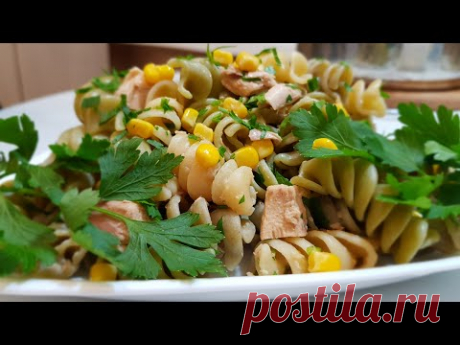 МАКАРОНЫ С ТУНЦОМ и КУКУРУЗОЙ // Супер УЖИН НАРАСХВАТ НА СКОРУЮ РУКУ