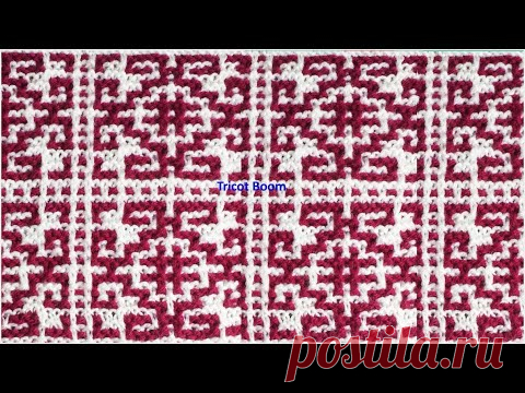 Ornament for decorating for home products. Mosaic Knitting. Орнамент. Мозаика. Вязание спицами.