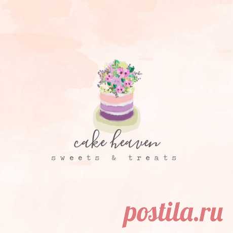Hand-painted Watercolor Floral Cake Pre-made Logo Design in pastel colors. Hand-painted Watercolor Floral Cake Pre-made Logo Design in pastel colors. Suitable for cakery, bakery businesses and/or custom cake designers  The listing includes the shown design on the preview in the following formats:  EPS ; PNG as well - with transparent background {the design only, without the sample text, allowing you to easily add your own brand name}.  Wishing a lot of success to the busin...