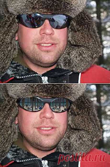 Замена отражения в очках / Photoshop уроки и всё для фотошоп - новые уроки каждый день!