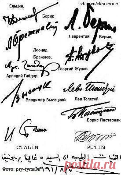 Что может рассказать о человеке его подпись!!!.