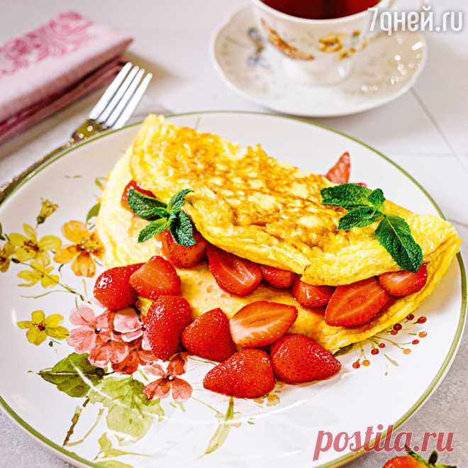 Омлет с рикоттой и клубникой: пошаговый рецепт c фото