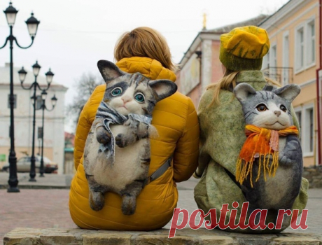 Рюкзаки-котики от woolcat master