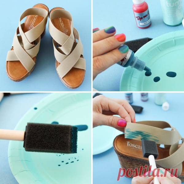 Икат на босоножках (DiY) / Обувь / Модный сайт о стильной переделке одежды и интерьера